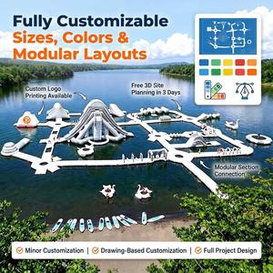 <span class=keywords><strong>Parc</strong></span> aquatique gonflable commercial modulaire Ceyu, toboggan aquatique, parcours d'obstacles flottant, divertissement estival pour la plage, pour une utilisation en <span class=keywords><strong>lac</strong></span> <span class=keywords><strong>et</strong></span> en mer - Product Image 5
