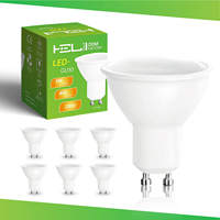Foco LED GU10 de 5W, 450LM, 6000K, Blanco Frío, Alto CRI80, Luz de Techo Empotrada de Aluminio, Lámpara de Ahorro de Energía