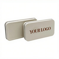 Caixas de Armazenamento para Pincéis de Maquiagem em Metal Eco-Friendly Bloom Square com Tampas Removíveis Impressão de Logo Personalizada em Serigrafia