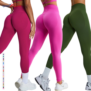 Natale le donne più vendute indossano attivamente pantaloni da Yoga a vita alta Booty da donna senza soluzione di continuità Leggings da allenamento sportivo da palestra - Product Image 1