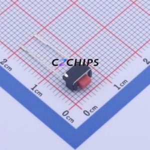 TPS635-4C50D Tactile Switch Through hole Component (THT) Switch 6mm 3mm 5mm Red - Product Image 1