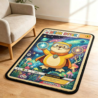 Tapis personnalisés en forme d'anime, tapis imprimés originaux, tapis antidérapants en peluche douce, tapis de jeu de cartes à collectionner, tapis de dessin animé