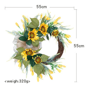 AYOYO OEM Couronnes <span class=keywords><strong>de</strong></span> fleurs Plage Hawaii Guirlande florale Couronnes <span class=keywords><strong>de</strong></span> mariage <span class=keywords><strong>Porte</strong></span> <span class=keywords><strong>Couronne</strong></span> suspendue - Product Image 6