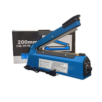 Nouvelle machine à sceller manuelle de 8 pouces (200 mm) pour sacs, scelleuse thermique à impulsion pour emballages
