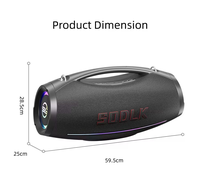 Boombox Pesta Luar Ruangan 2026 NEW SODLK S1615 PRO 500W dengan Subwoofer Dalam & Mikrofon Terintegrasi USB/AUX/MIC untuk Kumpul Keluarga