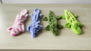 Fabricante Atacado De Luxo Bonito Desrecheado Pelúcia Chew Brinquedos Crinkle Crocodilo Porco Elefante Cão <span class=keywords><strong>Squeaky</strong></span> Cartoon - Product Image 3