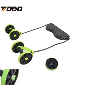 Equipo de fitness REVOFLEX XTREME, rueda ABS para ejercicio abdominal, máquina de entrenamiento muscular para uso doméstico, material plástico de goma
