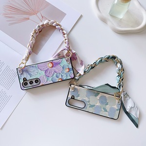 เคสโทรศัพท์มือถือลายดอกทิวลิปสีม่วงพร้อมผ้าพันคอไหมสำหรับ Samsung <span class=keywords><strong>Galaxy</strong></span> <span class=keywords><strong>Z</strong></span> <span class=keywords><strong>Fold</strong></span> 6 5 4 3 vivo XFold Xiaomi <span class=keywords><strong>Fold</strong></span> <span class=keywords><strong>2</strong></span> 3 - Product Image 5