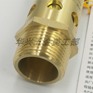 Válvula de Seguridad Fuyu DN15 20 Roscada, Totalmente de Cobre, para Compresor de Aire, con Resorte, 10 Bar, para Aceite y Gas - Product Image 2