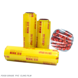 Envoltura de alimentos Película de plástico Mantener fresco Grado alimenticio Pvc Película adhesiva Frutas y verduras Película adhesiva Rollo gigante - Product Image 1