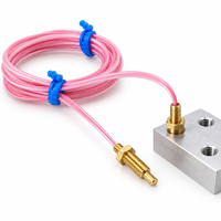 Sensor Suhu 10K 50K 100K M3/M4 NTC IP65 Tahan Air Tahan Minyak OEM ODM Probe 4mm