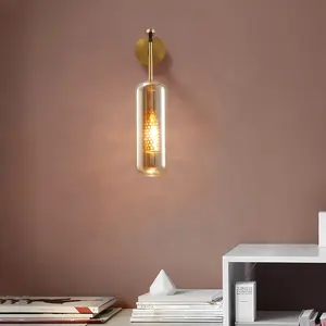 Lampu Dinding Nordic Modern Harga Rendah, untuk Penerangan Dalam Ruangan, Dekorasi Lampu Dinding Kaca LED