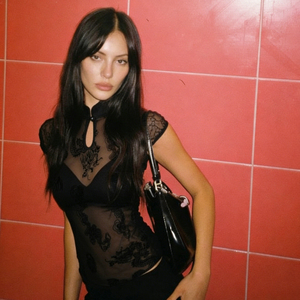 Chinese Style Dragon Embroidery Mesh Top Cheongsam Collar Cut Out Short Sleeve Slim Fit Sexy Hot Girl Casual Tee - Product Image 2