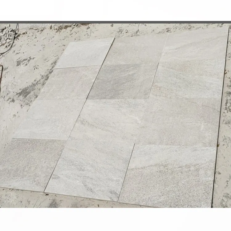 Flamed White Quartzite Pool Coping Stone Tile and Pavers