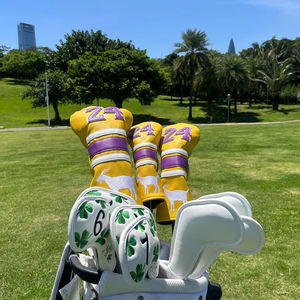 Custom Embroidery Logo Golf Head Cover Applique No.24 <b>Driver</b> Hybrid Fairway Golf Head Cover - Product Image 4