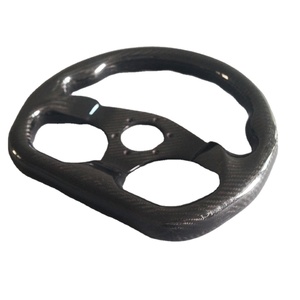 <span class=keywords><strong>Volant</strong></span> universel en Fiber de carbone pour voitures, en sergé noir brillant - Product Image 1