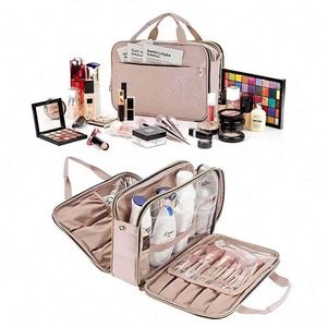 Free Sample Custom Multifunctional Storage Travel Makeup <b>Bags</b> Portable Large Capacity Toiletry <b>Bag</b> <b>Folding</b> makeup bagFor ladies - Product Image 2