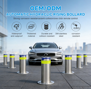 نظام حاجز أوتوماتيكي ثابت مثبت على الأرض لمواقف السيارات من ACS AUTO، مجلفن، لتحديد السرعة ومنع السرقة - Product Image 2