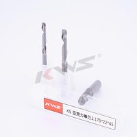 Fraise à graver diamantée KWS 3,175 mm, fraise plate en V en carbure pour fraisage