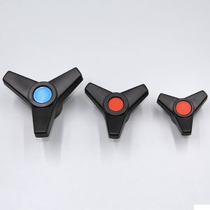 มือจับแบบสามแฉกพลาสติก ABS พร้อมหัวจับไนลอนแบบสามแขนและรูร้อยสาย - Product Image 5