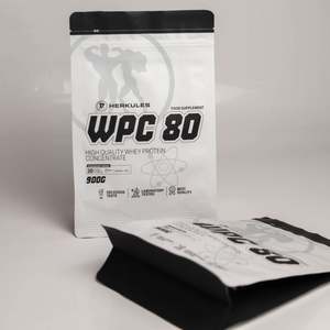 500g 1Kg Sacs en plastique en poudre de protéine de lactosérum pour qualité alimentaire avec fermeture à glissière facile à ouvrir - Product Image 2