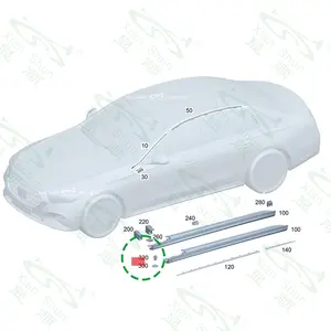 חצאית בצד & sill moulding קליפים מתאים עבור Mercedes-benz a0009917498 חיצוני קטעי וידאו קליפ