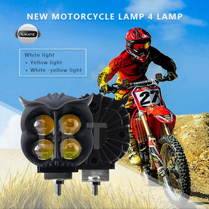 Sistema de Iluminación Auxiliar Externo de Plástico de 30W para Motocicleta Eléctrica, Faros LED con Sistema de Iluminación Bicolor de 4 Ojos Tipo Búho - Product Image 2