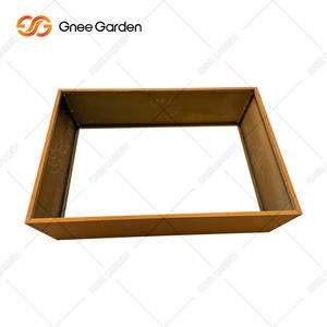 Corten acero personalizado al por mayor sin fondo macetas hogar jardín al aire libre Metal decoración paisaje jardineras - Product Image 2