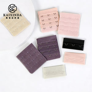 Accessoires de vêtements pour femmes en gros personnalisables : Bande de fermeture à 3 crochets pour soutien-gorge, 4 rangées 3 crochets, boucle de soutien-gorge réglable - Product Image 3