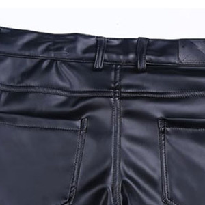 Pantalon en cuir pour homme, style actuel, taille mi-haute, haute qualité, respirant, léger, séchage rapide, mode décontractée - Product Image 6