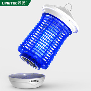 Tueur de moustiques électrique LINGTUO 18W, lampe UV étanche pour extérieur avec grille de choc 4000V pour la lutte antiparasitaire dans le jardin - Product Image 4