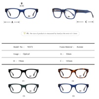 Vente flash, lunettes de vue légères à monture intégrale en acétate, design tendance carré, marque de luxe unisexe, logo personnalisé