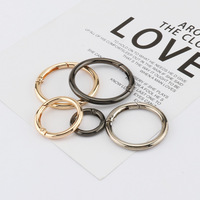 Boucles de sac en métal 18-40mm, anneaux en O, mousquetons à ressort, crochets de suspension, porte-clés, fermoirs pour bijoux DIY et accessoires de sac