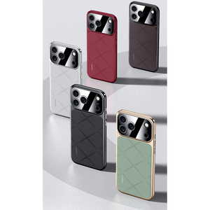 Funda para iPhone 17 Pro Max, Electrochapada, de Cuero Vegano de Lujo, con Cobertura Total, Resistente a Golpes y Huellas Dactilares - Product Image 6