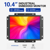 Moniteur tactile industriel intégré TX 10,4 pouces 1000 nits IPS pour interface, garantie 1 an, pour écran LCD de bureau haute luminosité 4:3