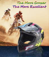 3 casques de moto cadeaux gratuits, casques tout-terrain Para Motocicleta MX casque Motocross Go Kart ATV casque