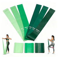 Ensemble de bandes de résistance en TPE pour le fitness, avec cinq niveaux, écologiques et durables, certifiées pour la musculation à domicile