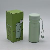 Bouteille isotherme portable pratique de 320 ml à double paroi en acier inoxydable avec filtre à thé/cordon – Maintien au chaud 6-12 heures