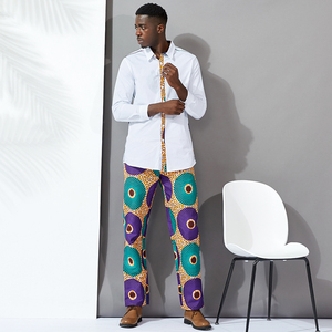 <span class=keywords><strong>Homme</strong></span> Deux Pièces Ensemble Avec Imprimé Africain Hommes <span class=keywords><strong>Chemise</strong></span> À Manches Longues <span class=keywords><strong>2020</strong></span> Nouveau Design - Product Image 1