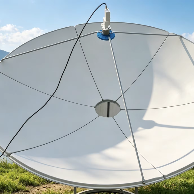 240cm Large Parabolic Satellite Dish Antenna, Outdoor Steel Big Antenna for VSAT Satellite Communication System
