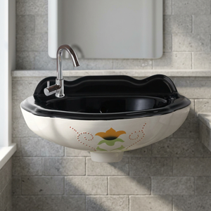 Cheap Price <b>Small</b> Size Salon Hair Washbasin Back Wall Wall-Mounted Modern Design Eco-Friendly Ceramic Full Hospital Villa - Product Image 1