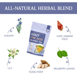 Té de Hierbas Mixtas <span class=keywords><strong>para</strong></span> <span class=keywords><strong>la</strong></span> <span class=keywords><strong>Gota</strong></span> y el Equilibrio del Ácido Úrico, Té Chino en Bolsitas con Sabor, en Oferta - Product Image 4