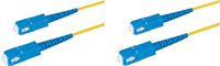 Kabel Patch serat optik Multimode simpleks SC UPC/APC Mode tunggal untuk penggunaan FTTX dengan garansi 1 tahun