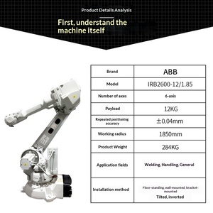 <span class=keywords><strong>Robot</strong></span> Industrial IRB2600 de <span class=keywords><strong>Segunda</strong></span> <span class=keywords><strong>Mano</strong></span> para Manipulación Universal y Pulido, Manipulador de Seis Ejes, <span class=keywords><strong>Robot</strong></span> de <span class=keywords><strong>Soldadura</strong></span> - Product Image 2