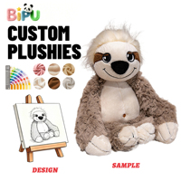 Peluche BIPU Gorille Noir Rembourrée en Coton PP et Polaire, Animal en Peluche Personnalisable OEM