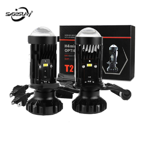 Mini Proyector Bi-LED T2 de 90W con Diseño de Lente Y6 para Reemplazo de Luces Altas/Bajas H7 y H4 e Iluminación Óptima en Carretera - Product Image 1