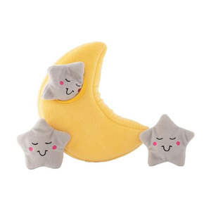 S383 nouveauté animal <span class=keywords><strong>de</strong></span> compagnie chien chat playtime poupée jaune lune et étoiles ensemble durable interactif animal chat chien en peluche lune étoile jouet - Product Image 3