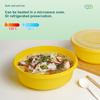 Boîte alimentaire jetable TeGuan TG511 en PP de qualité alimentaire, 90 oz, micro-ondable, avec fermeture sécurisée, récipient de préparation des repas multi-usages pour les restaurants
