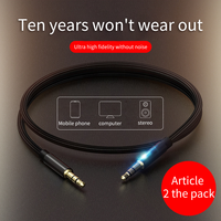 Kebiss Câble d'extension audio auxiliaire 35 mm pour haut-parleur de voiture pour OnePlus 5t MP3
