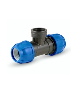 อุปกรณ์บีบอัดสำหรับผู้ชายเกรด Agri Blue PP 63มม. x 2ปลอกเกลียวนอกท่อน้ำแรงดันสูงพื้นผิวเรียบทรงหกเหลี่ยม - Product Image 1